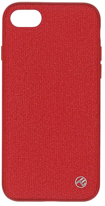 Tellur Raudonas dirbtinės odos dėklas iPhone 8