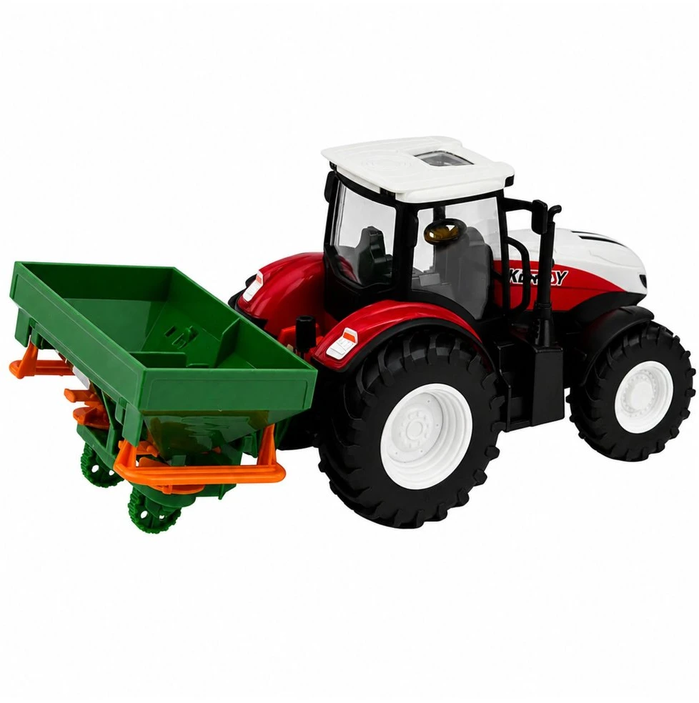 Lean Toys Traktorius su sėjėju 1:24