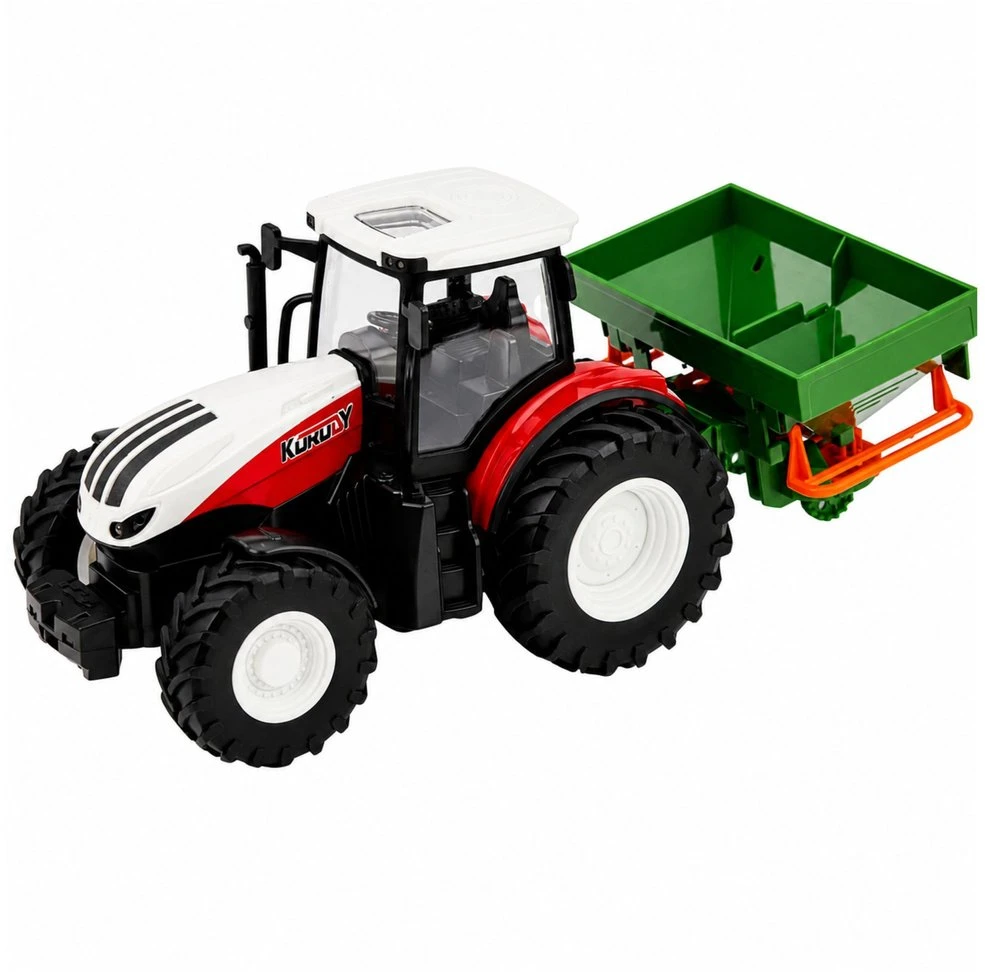 Lean Toys Traktorius su sėjėju 1:24