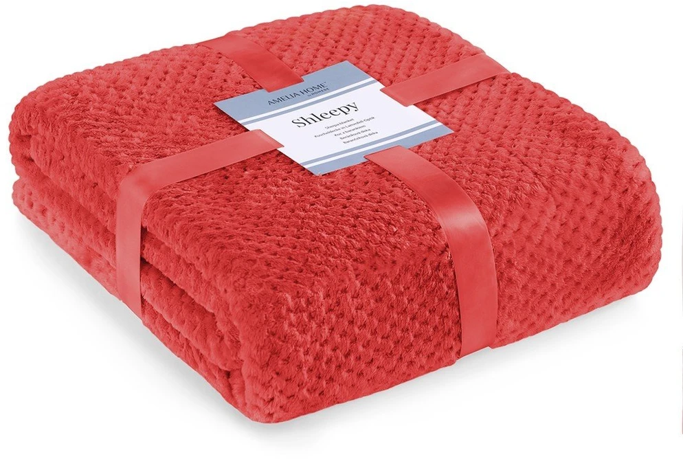AmeliaHome Pledas SHLEEPY, 70X150 cm, spalva: raudona