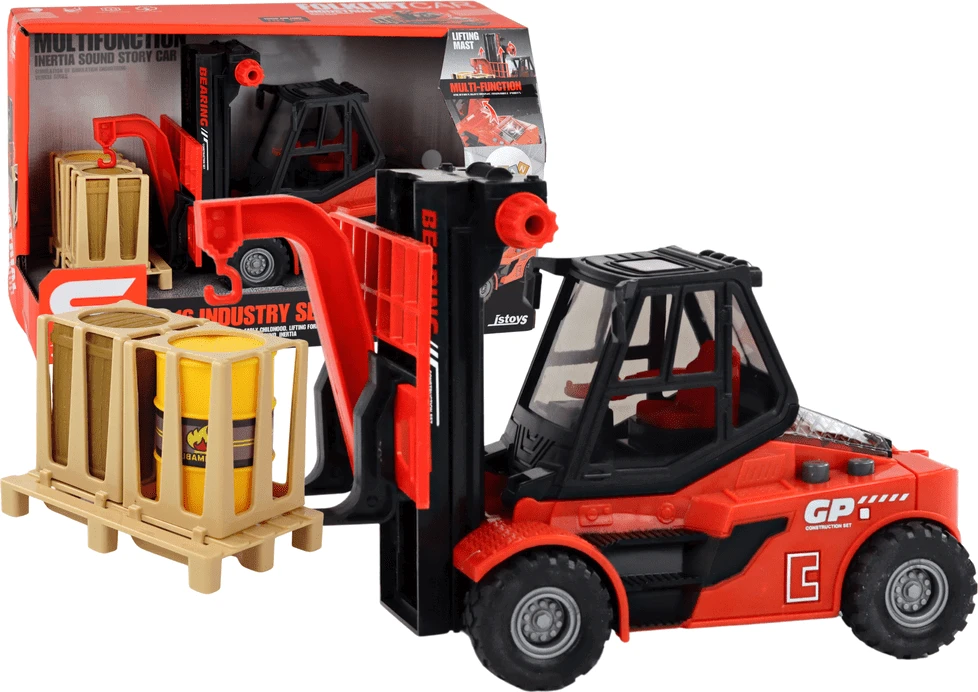 Lean Toys Žaislinis šakinis krautuvas, 1:16