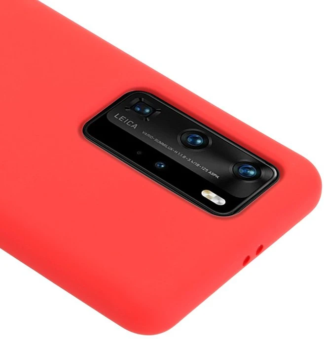 Crong Color Cover - Flexible dėklas skirtas Huawei P40 Pro Raudona
