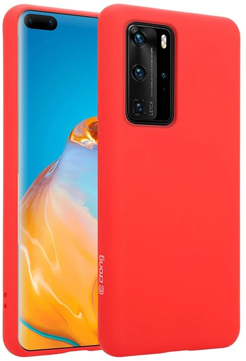 Crong Color Cover - Flexible dėklas skirtas Huawei P40 Pro Raudona