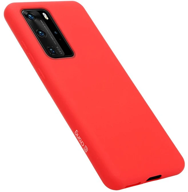 Crong Color Cover - Flexible dėklas skirtas Huawei P40 Pro Raudona