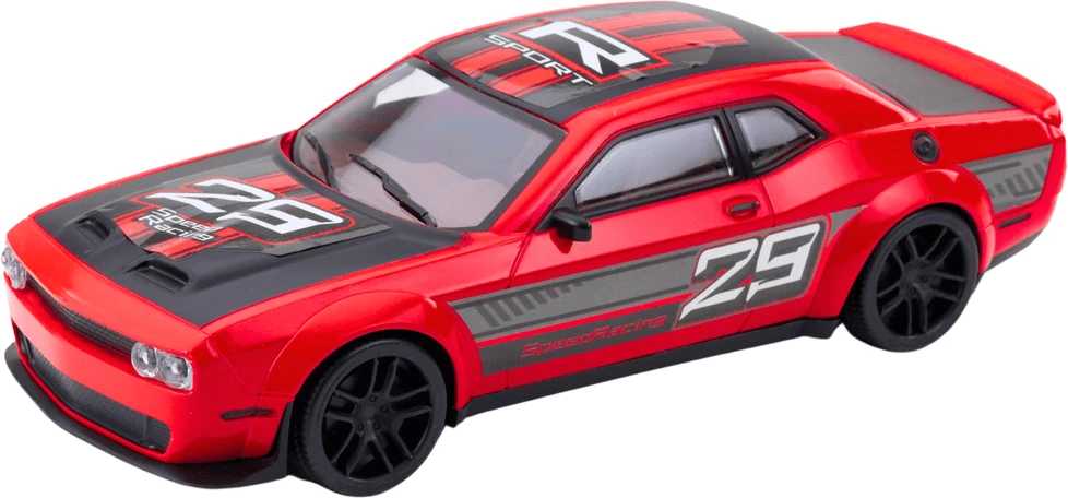 Lean Toys Raudonas sportinis automobilis