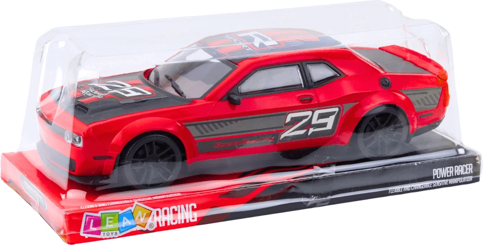 Lean Toys Raudonas sportinis automobilis