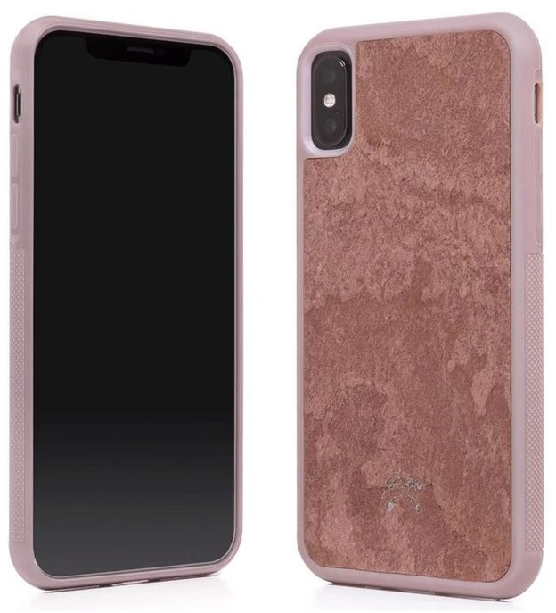 „Woodcessories Stone Collection“ ekologiškas dėklas „iPhone Xs Max“ – raudonas, kanjono raudonumo, sto058
