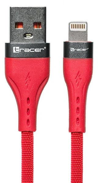 Tracer Raudonas USB A–Lightning laidas 1 m
