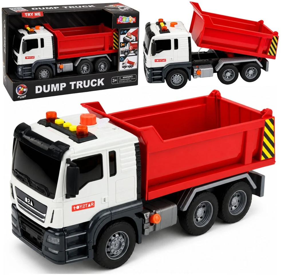Lean Toys Savivartis baltai-raudonas