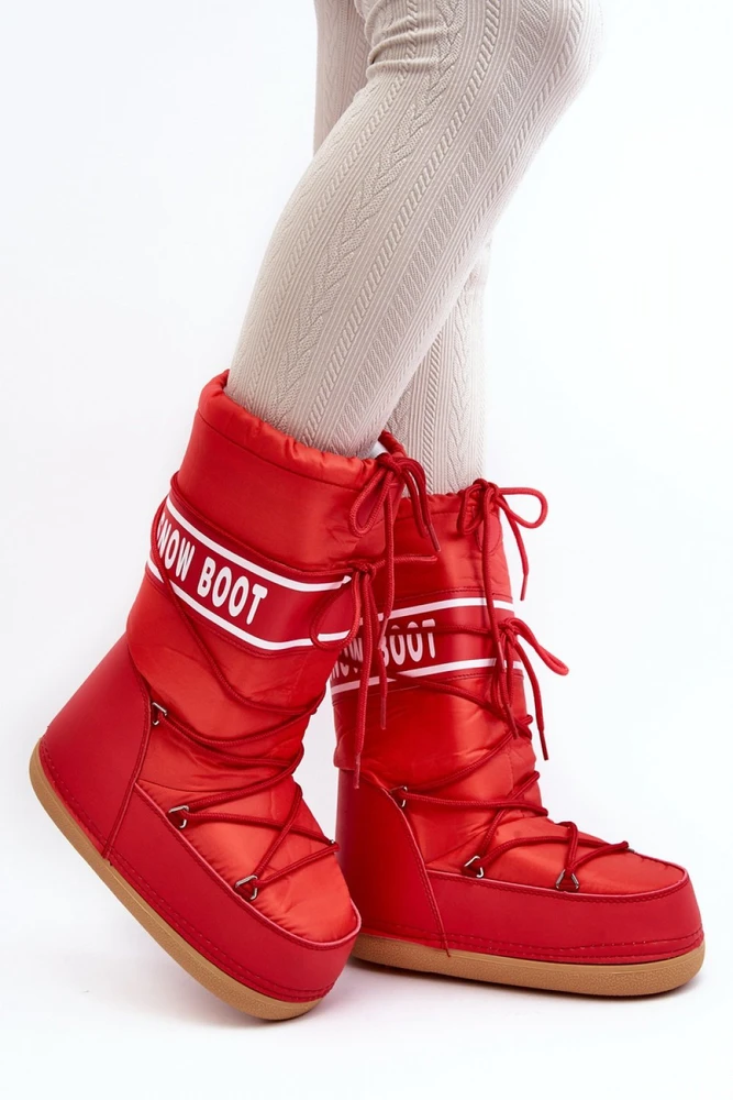Raudoni sniego batai Step in style
