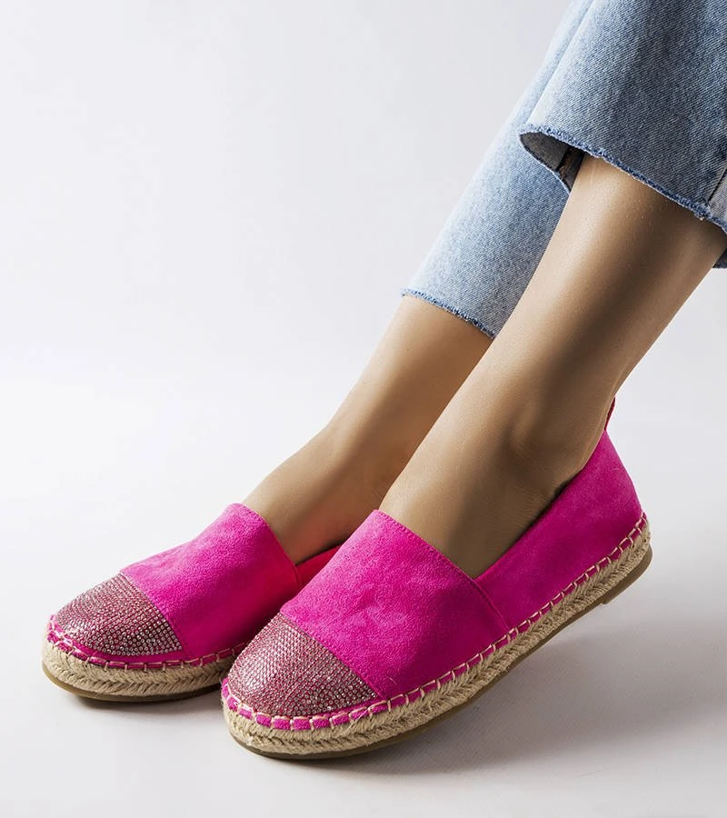 Rausvos platformos espadrilės Magali