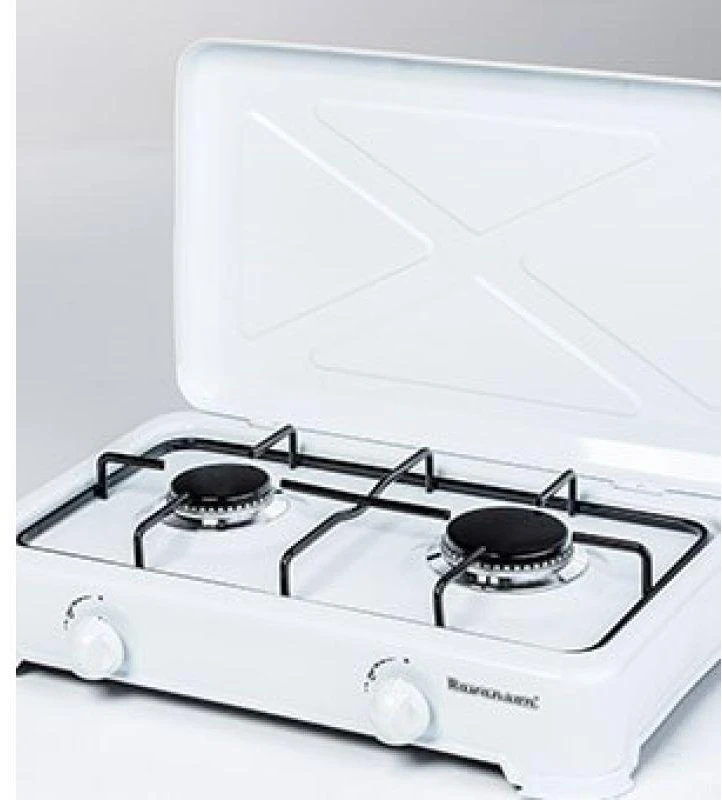 Ravanson K-02T kaitlentė Baltas Countertop Gas 2 zona(s)