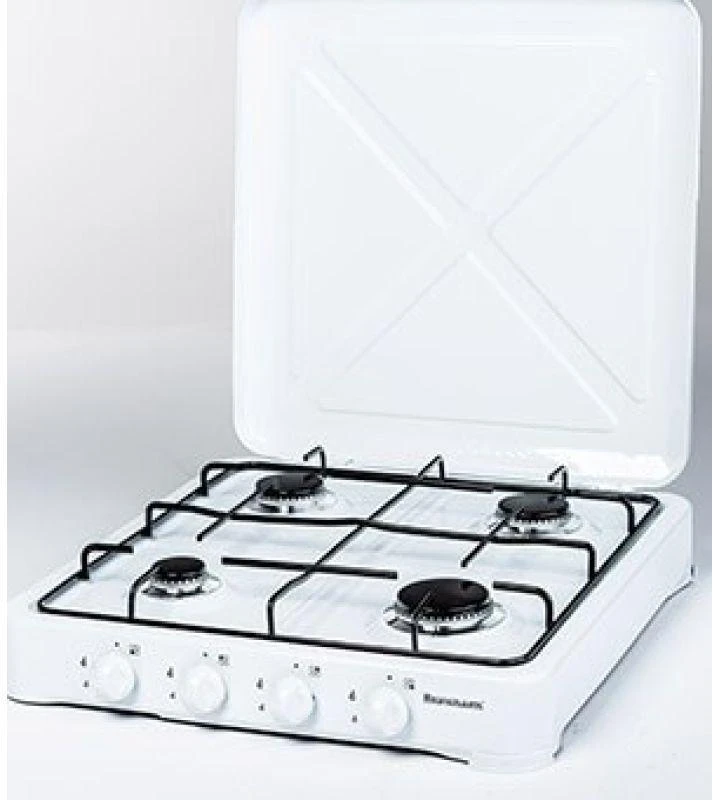 Kaitlentė Ravanson K-04T hob Juodas, Baltas Countertop Gas 4 zone(s)