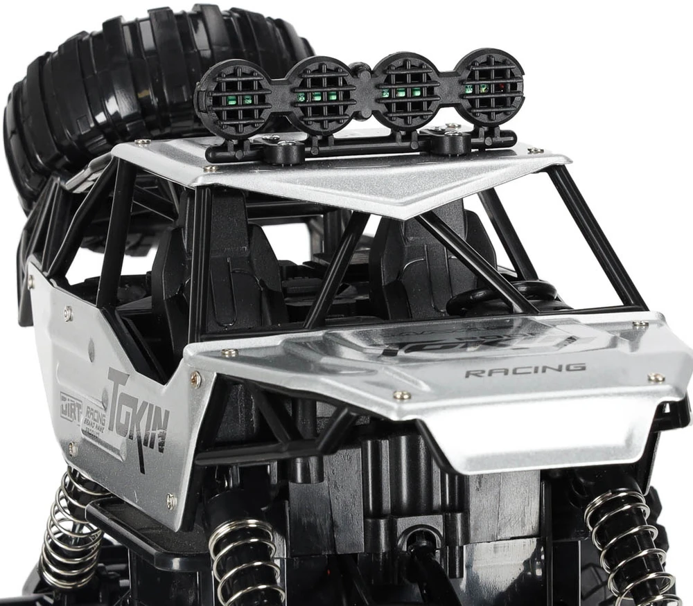 Roger RC automobilis Rock Crawler 1:12 4WD METAL sidabrinis