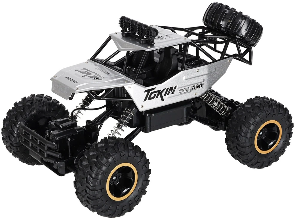 Roger RC automobilis Rock Crawler 1:12 4WD METAL sidabrinis