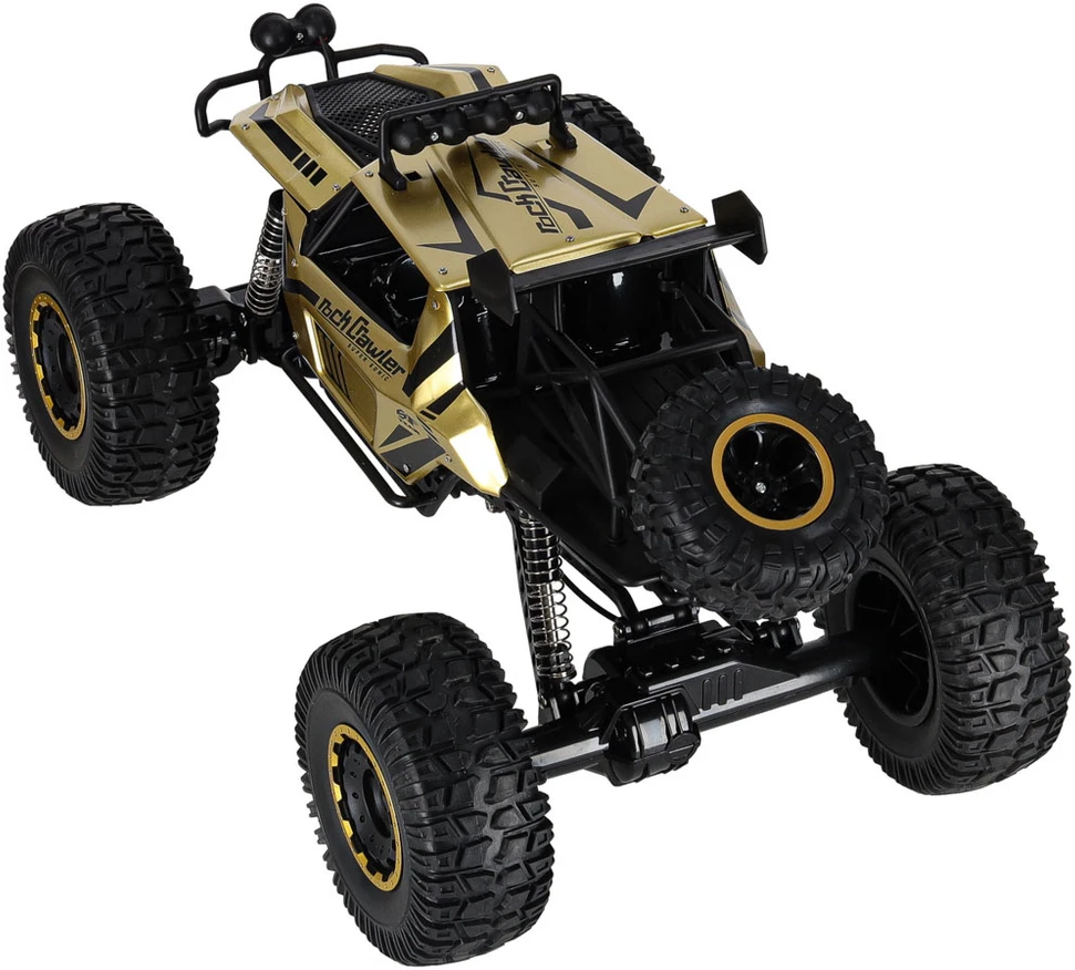 Ikonka RC automobilis Rock Crawler 2.4GHz 1:8 51cm aukso spalvos