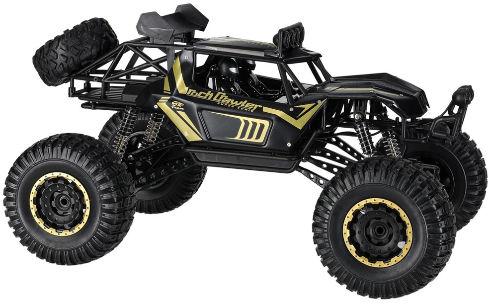 Ikonka RC automobilis Rock Crawler 2.4GHz 1:8 51cm juodas