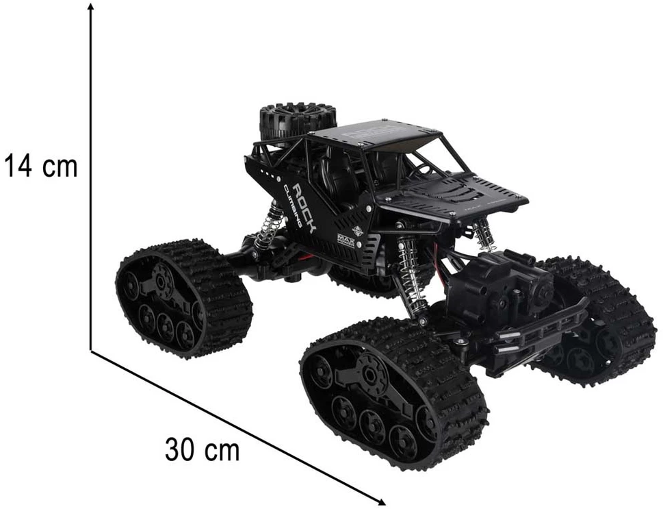 Ikonka RC Rock Crawler 4x4 LHC012 automobilis 2in1 juodas