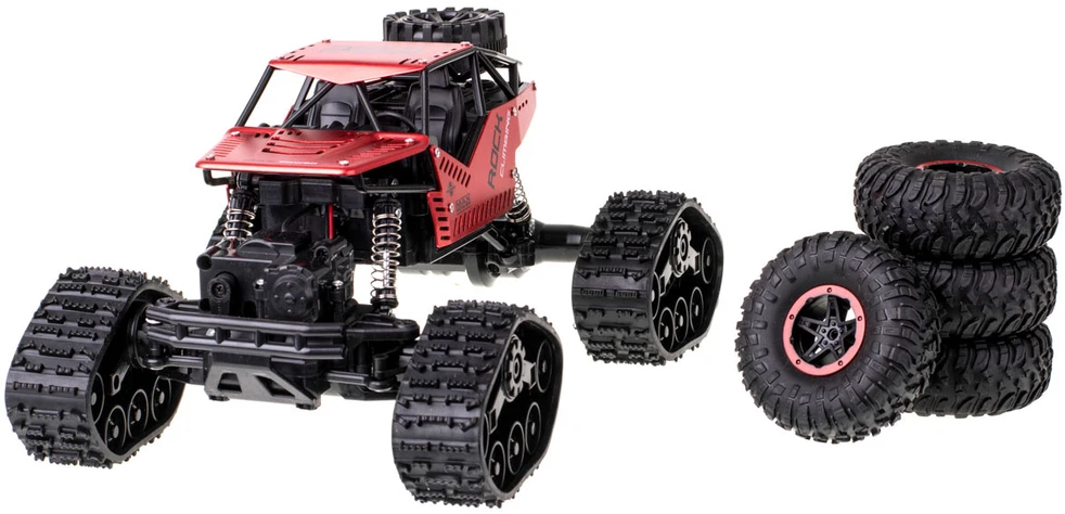 RC Rock Crawler 4x4 LHC012 automobilis 2in1 raudonas