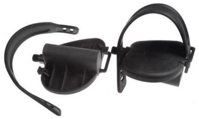 Reabilitacijos pedalai PVC 1/2'' juodi