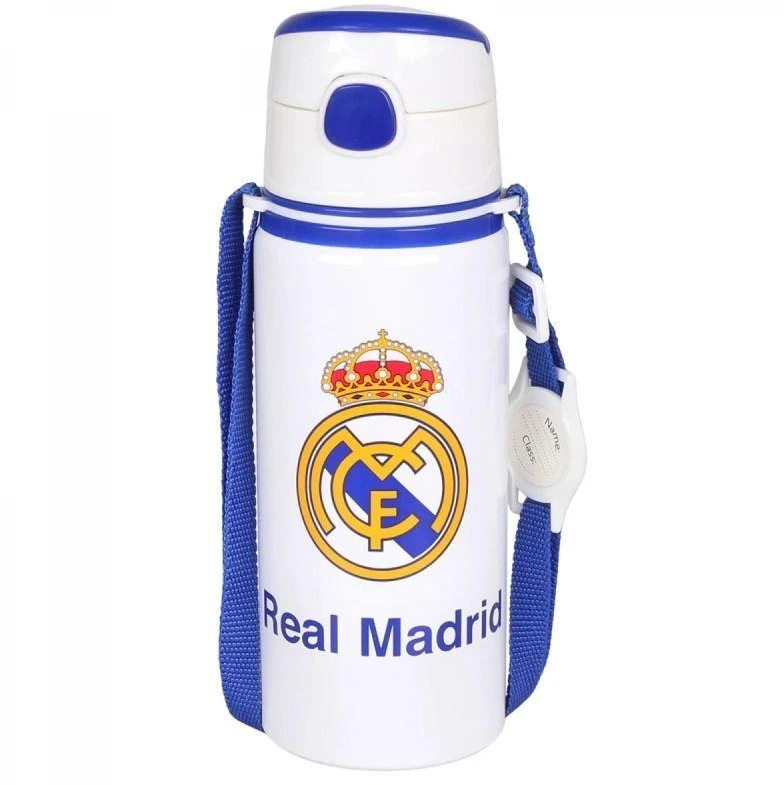 Gertuvė KIDS Vaikiškas aliuminio vandens buteliukas su snapeliu, 600 ml, „Real Madrid“ / Rm00005