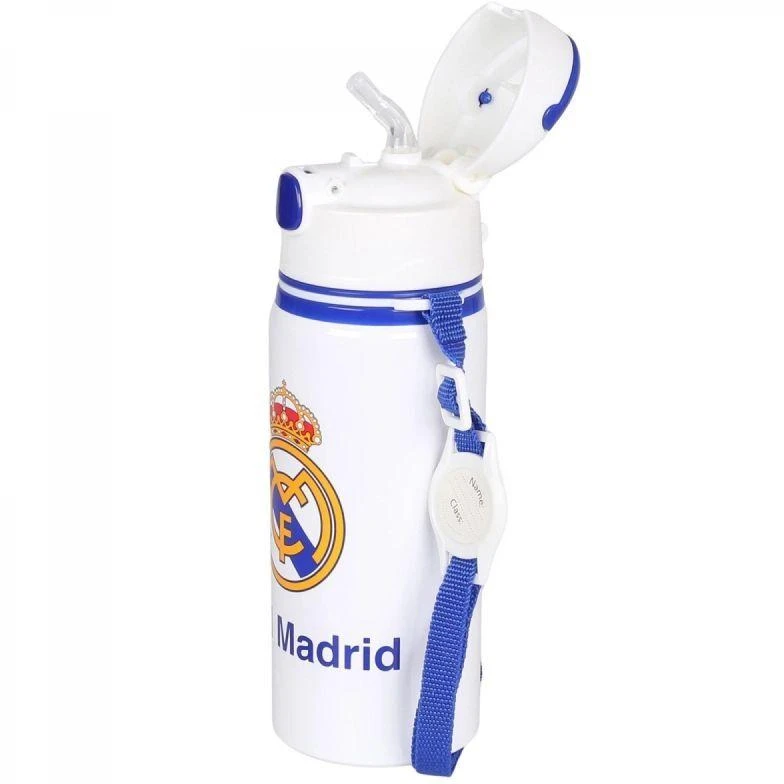 Gertuvė KIDS Vaikiškas aliuminio vandens buteliukas su snapeliu, 600 ml, „Real Madrid“ / Rm00005