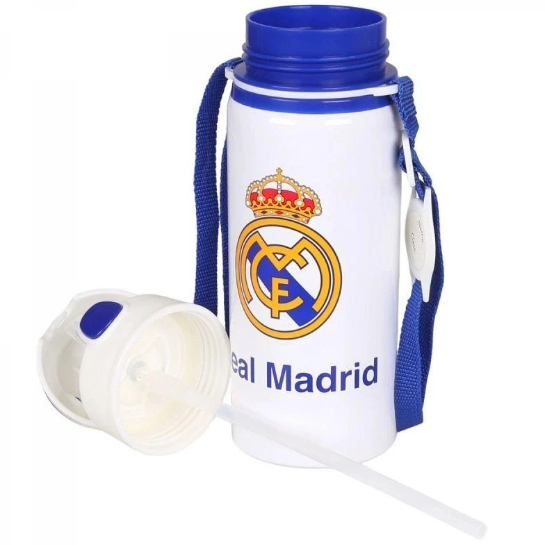 Gertuvė KIDS Vaikiškas aliuminio vandens buteliukas su snapeliu, 600 ml, „Real Madrid“ / Rm00005