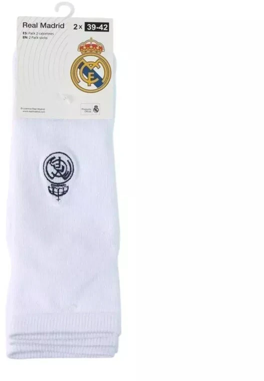 Real Madrid kojinės 2 poros baltos 2900003458