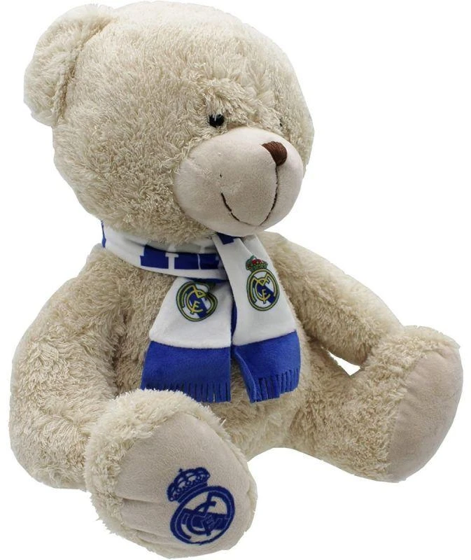 Cyp Brands „Real Madrid“ talismanas meškiukas, klubo pliušinis žaislas, 35 cm, M-31-RM