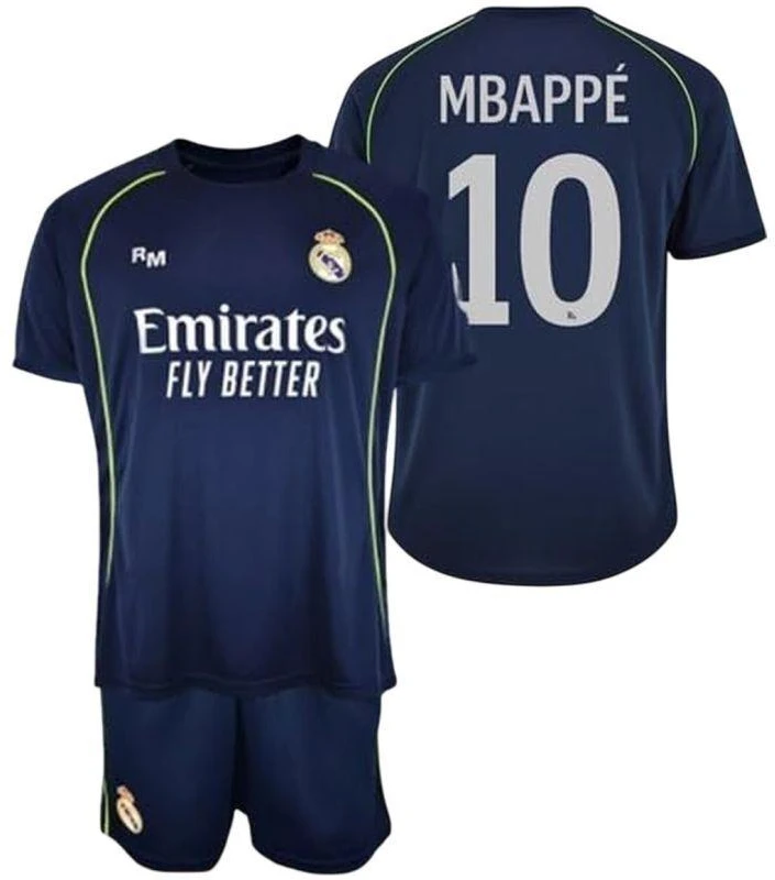 Real Madrid vaikiškas marškinėlių ir šortų komplektas Mbappe dėžutė RM25B2
