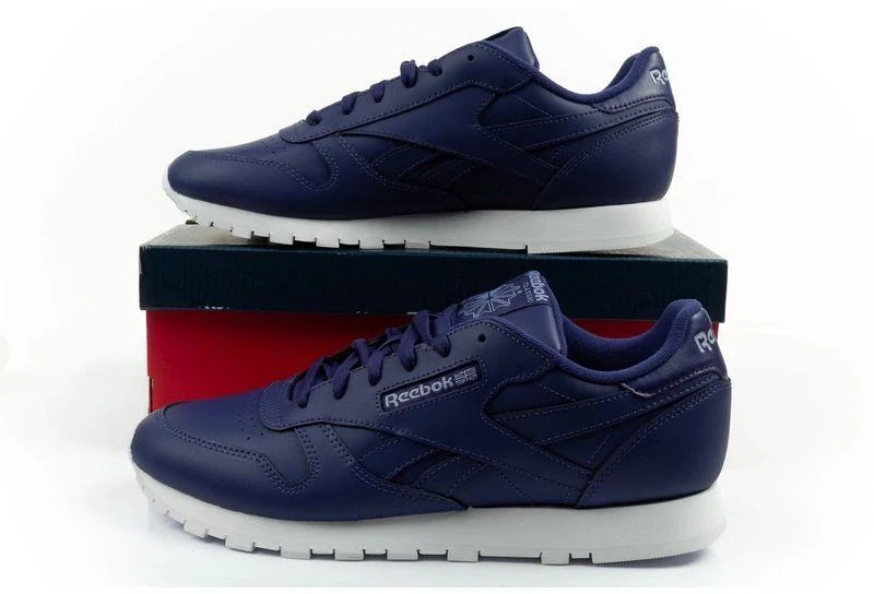 Reebok moteriški sportiniai bateliai Classic violetiniai odiniai madingi