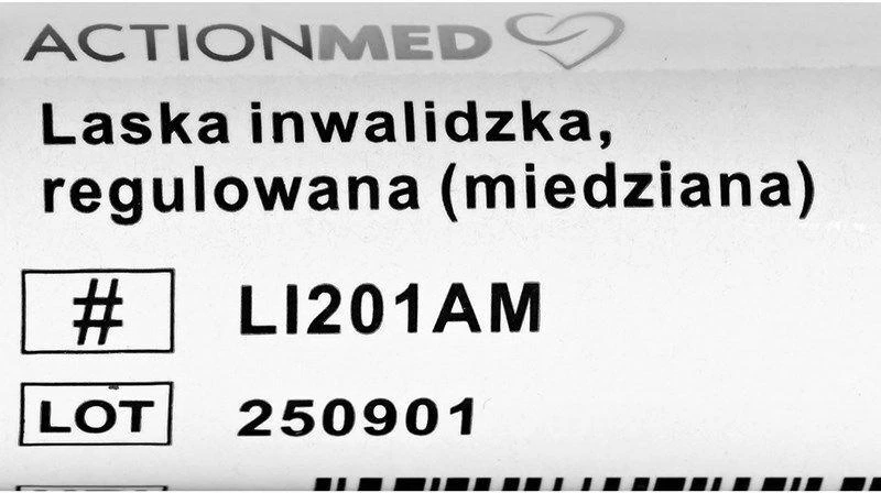 Reguliuojama lazdelė ACTIONMED, vario spalvos