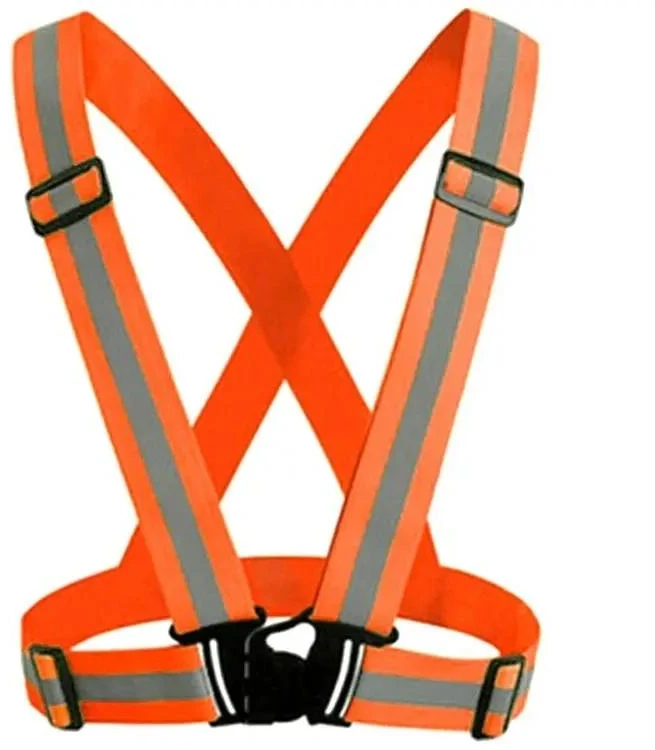 Ag590C Atšvaitinė liemenė su reguliuojamomis petnešomis, oranžinė