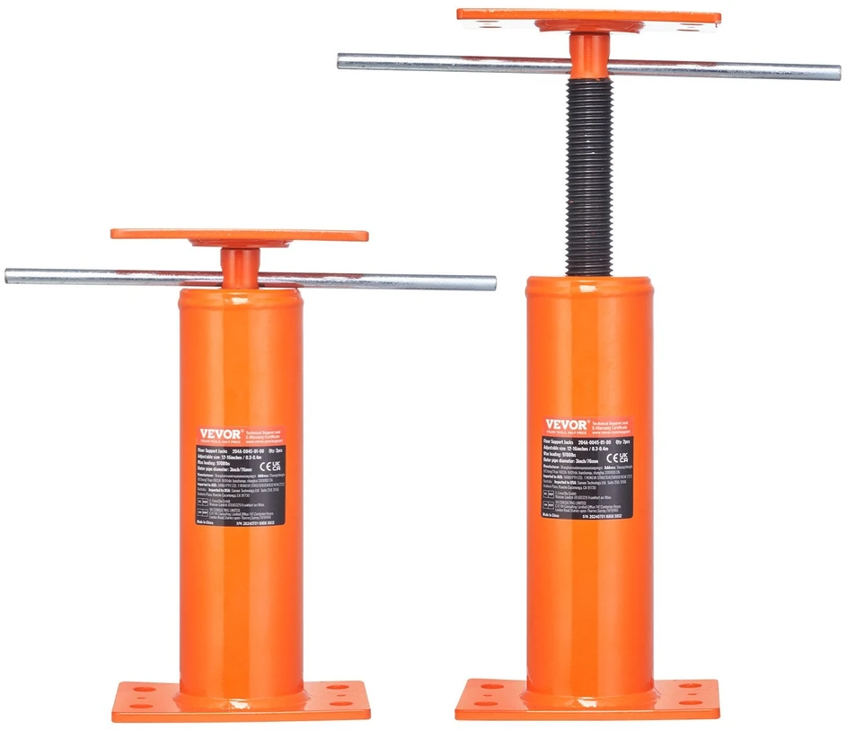 VEVOR 2 dalių reguliuojamas grindų domkratas 30–40 cm