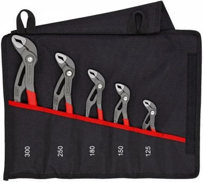 KNIPEX Cobra® Replių komplektas 5 vnt., 125/150/180/250/300mm (00 19 55 S5)
