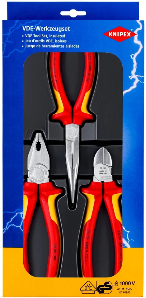 Elektriko replių komplektas VDE SAFETY, Knipex