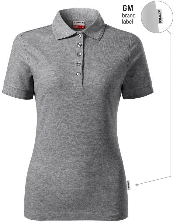 Reserve Moteriški Polo marškinėliai (Tamsiai pilkos melanžas (Prekės ženklo etiketė))