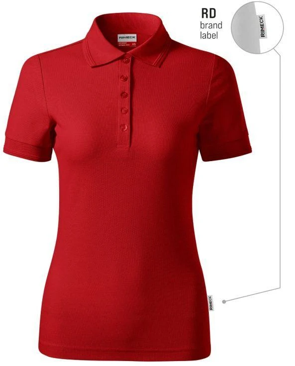 Reserve moteriški polo marškiniai (Raudona (Prekės ženklo etiketė))