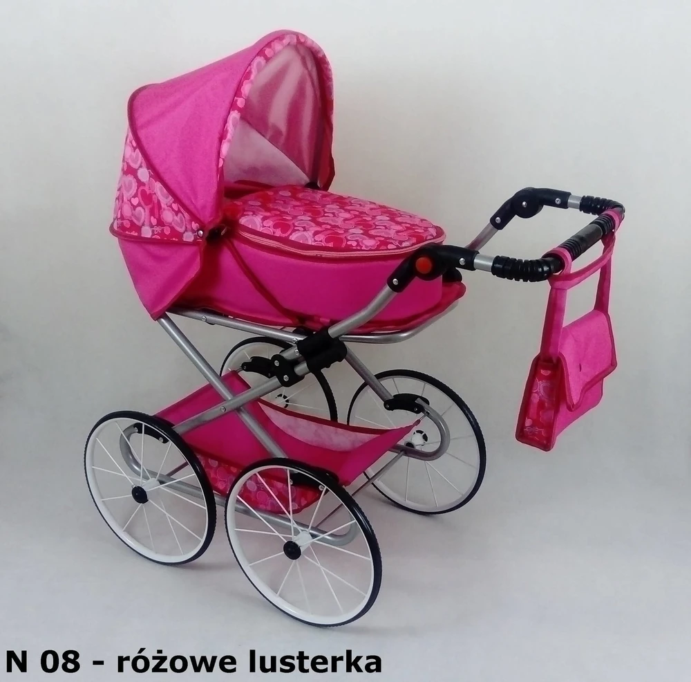 Retro stiliaus erdvus lėlių vežimėlis NATALIJA