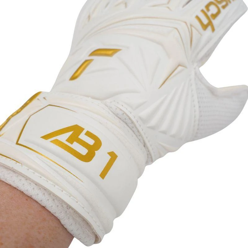 Reusch Attrakt AB1 Solid Junior vartininko pirštinės, baltos spalvos, 5672003 1130