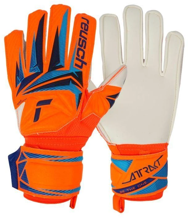 „Reusch Attrakt Advance“ vaikiškos vartininko pirštinės, oranžinės, 5672214 2290