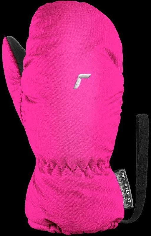 Reusch Olly R-TEX® XT pirštinės, vaikiškos slidinėjimo pirštinės, su lipduku, neperšlampamos, su pašiltinimu, rožinės (61/85/588/3350)