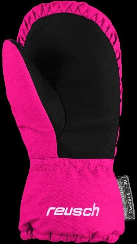 Reusch Olly R-TEX® XT pirštinės, vaikiškos slidinėjimo pirštinės, su lipduku, neperšlampamos, su pašiltinimu, rožinės (61/85/588/3350)