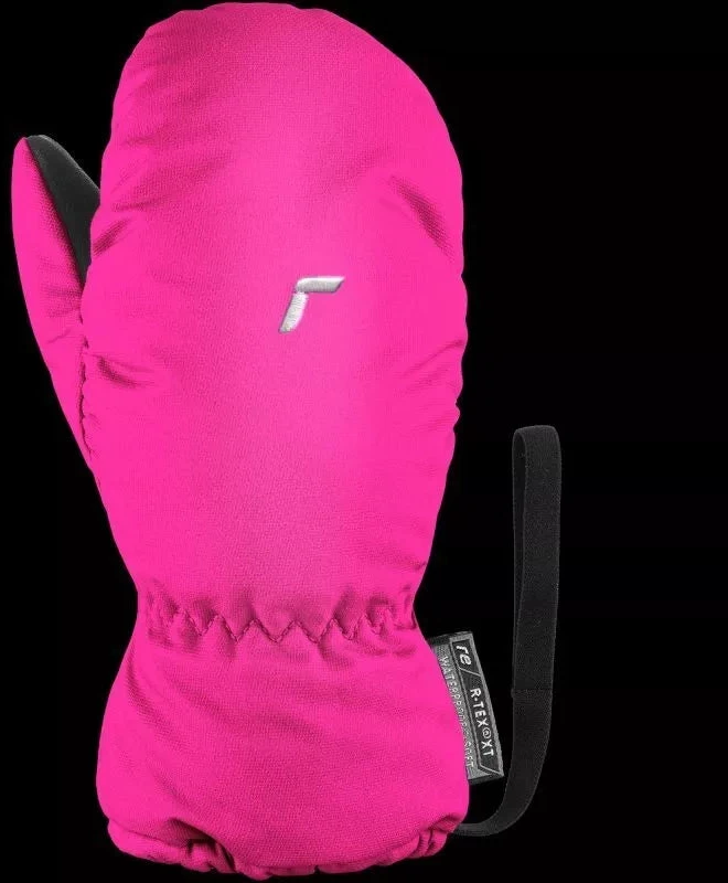 Reusch Olly R-TEX® XT pirštinės, vaikiškos slidinėjimo pirštinės, su lipduku, neperšlampamos, su pašiltinimu, rožinės (61/85/588/3350)