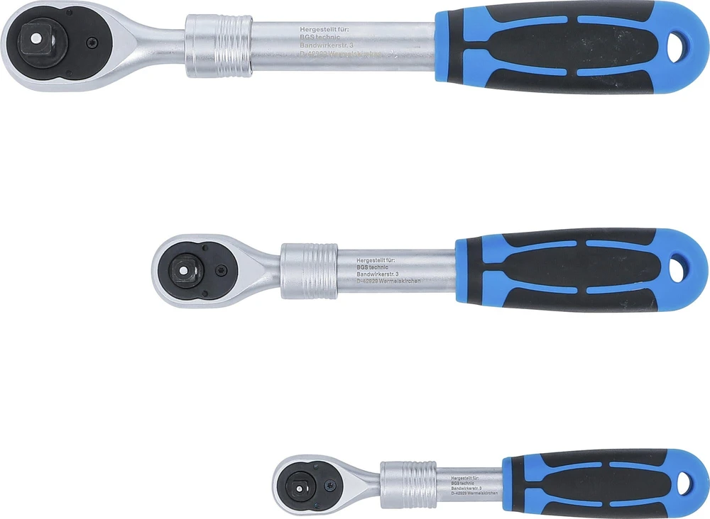 REVERSINIS TARKETINIS RAKTŲ RINKINYS | IŠTĘSIAMAS | 6,3 MM (1/4") – 10 MM (3/8") – 12,5 MM (1/2") | 3 VNT. (25123)