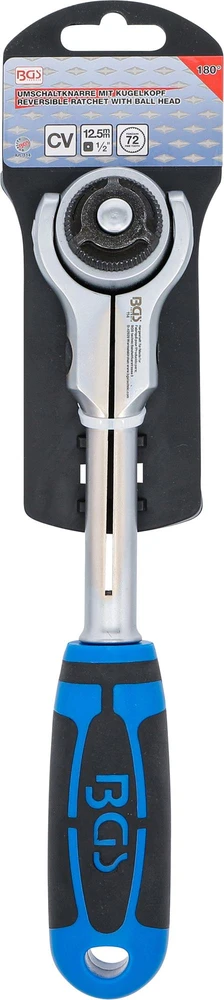 Reversinis terkšlinis raktas su rutuline galvute | 12,5 mm (1/2") (114)