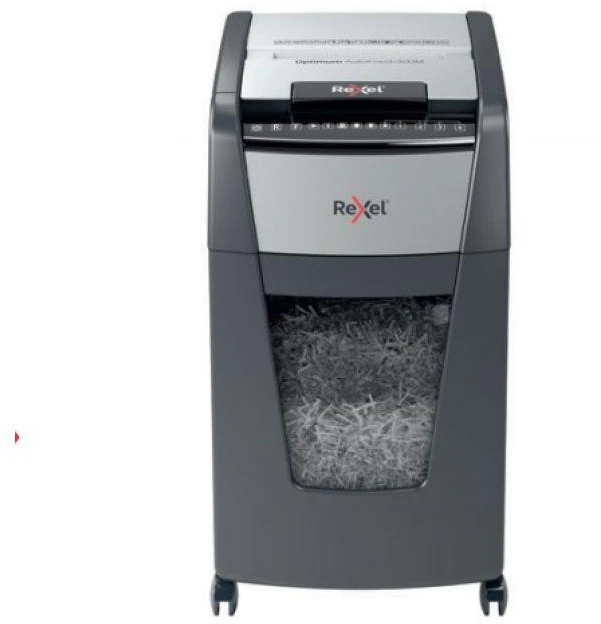 Automatinis dokumentų naikiklis Rexel Optimum Autofeed 300X, 4x25mm, P4, 60l