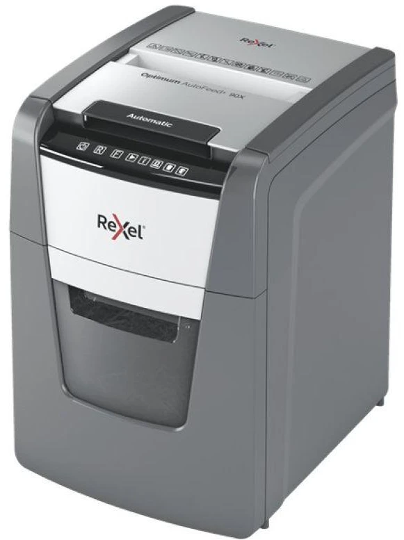 Popieriaus Smulkintuvas - Rexel Autofeed+ 90X Kryžminis 55 dB Juoda/Pilka