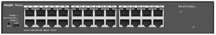 Šakotuvas Ruijie Networks Reyee RG-ES124G-L 24 prievadų komutatorius