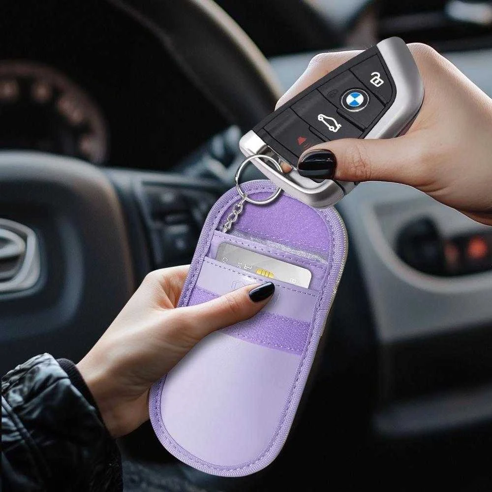 Tech-Protect KLR100 RFID Blocking Car Key – dėklas violetinės spalvos
